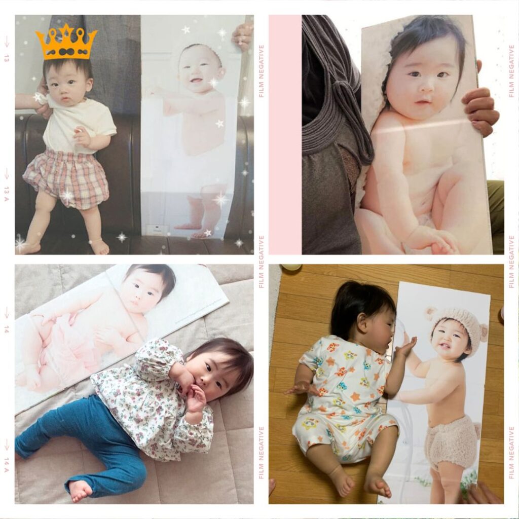 １歳の誕生日の記念撮影