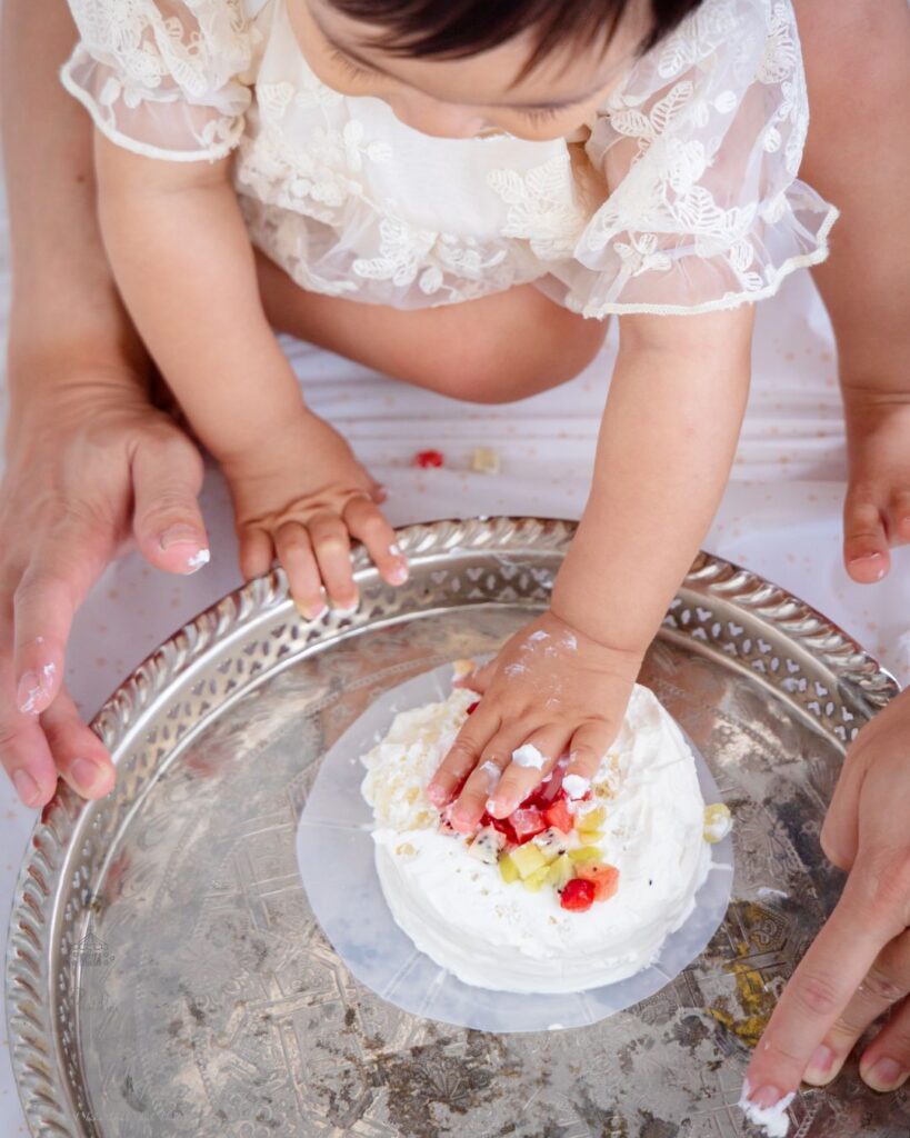 1歳の女の子のお誕生日撮影でした