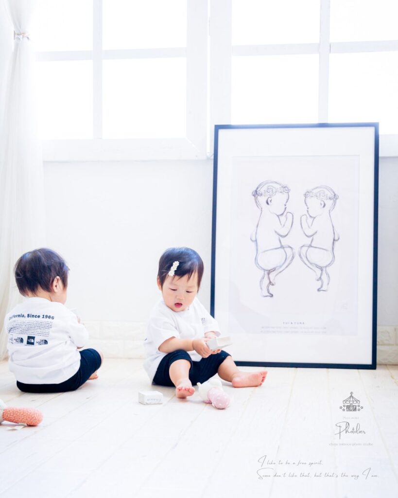 双子のお誕生日撮影