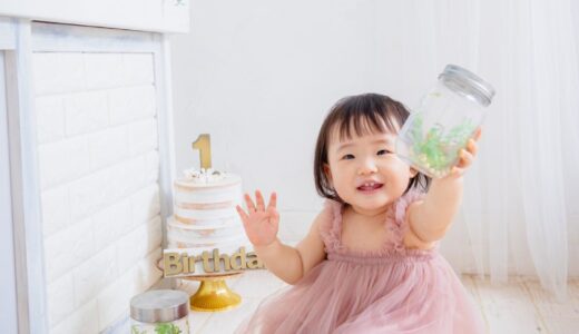 1歳の女の子のお誕生日撮影でした