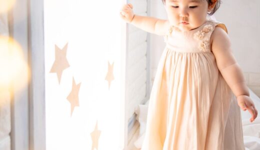 1歳の女の子の写真撮影でした