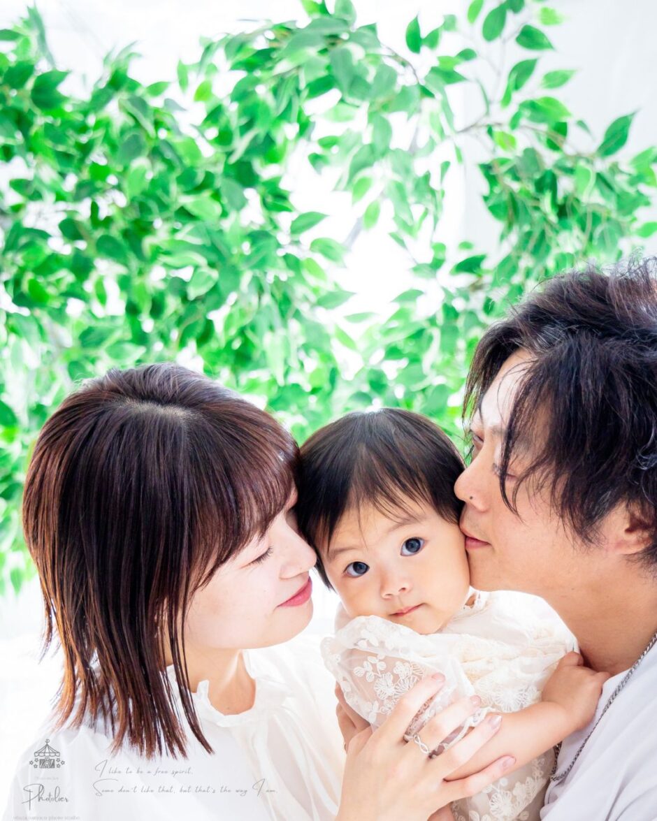 1歳の女の子のお誕生日撮影でした