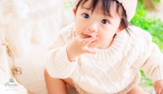 1歳の女の子のFirstBirthday撮影でした