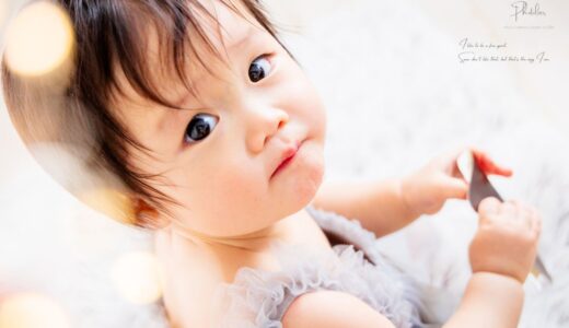 1歳の女の子のお誕生日撮影でした